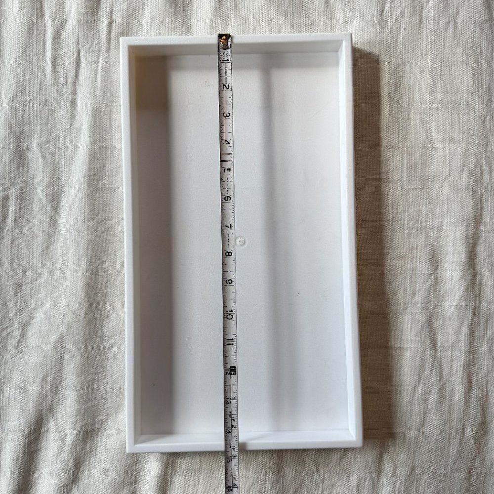 White Plastic Stackable Tray - Picture 6 of 8